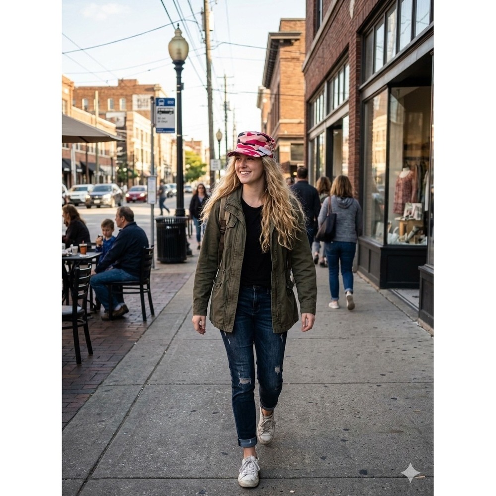 pink camo army hat for women. Cool And Classic.  A Hat By Magic‎ Headwear.
